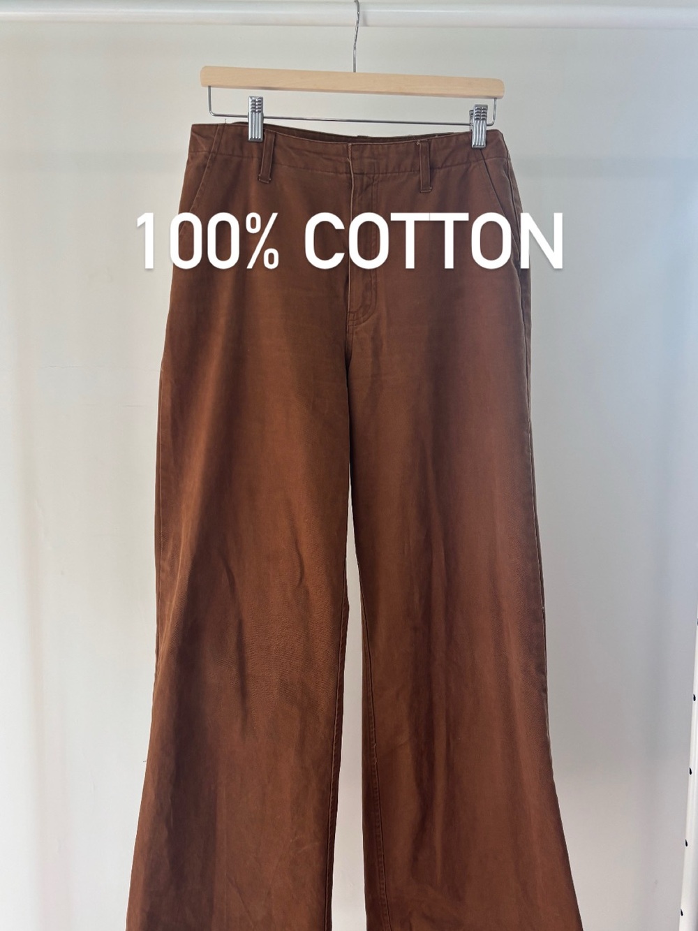 Aubrey Parks for Francesca’s Wide-Leg Pants in Brown | size M | 100% cotton